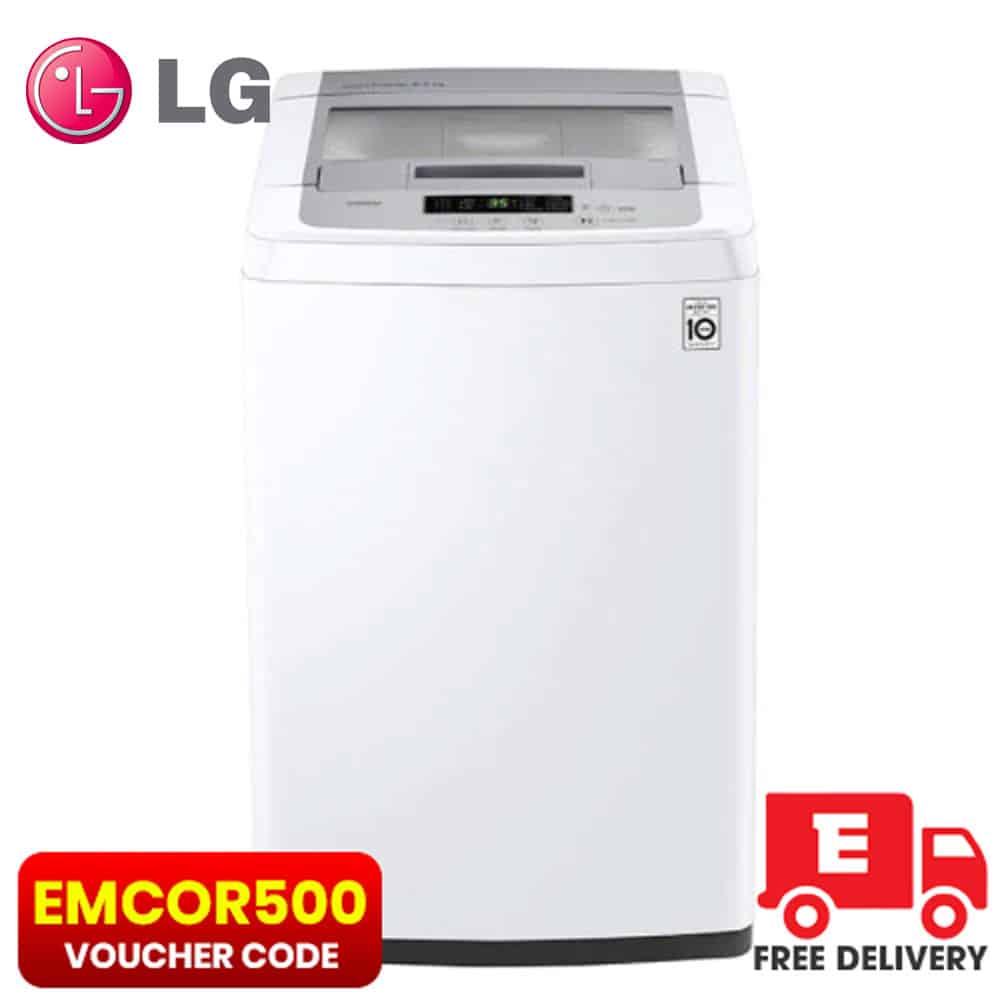 regn skrå Grunde LG 8Kg Top Load Washing Machine T2108VSPW - Emcor