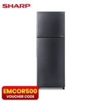 Sharp two door fridge