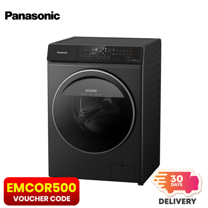 Panasonic 10.5/6kg Gentle Dry and Hygienic Front Load Washing Machine with Dryer NA-S056FRBP