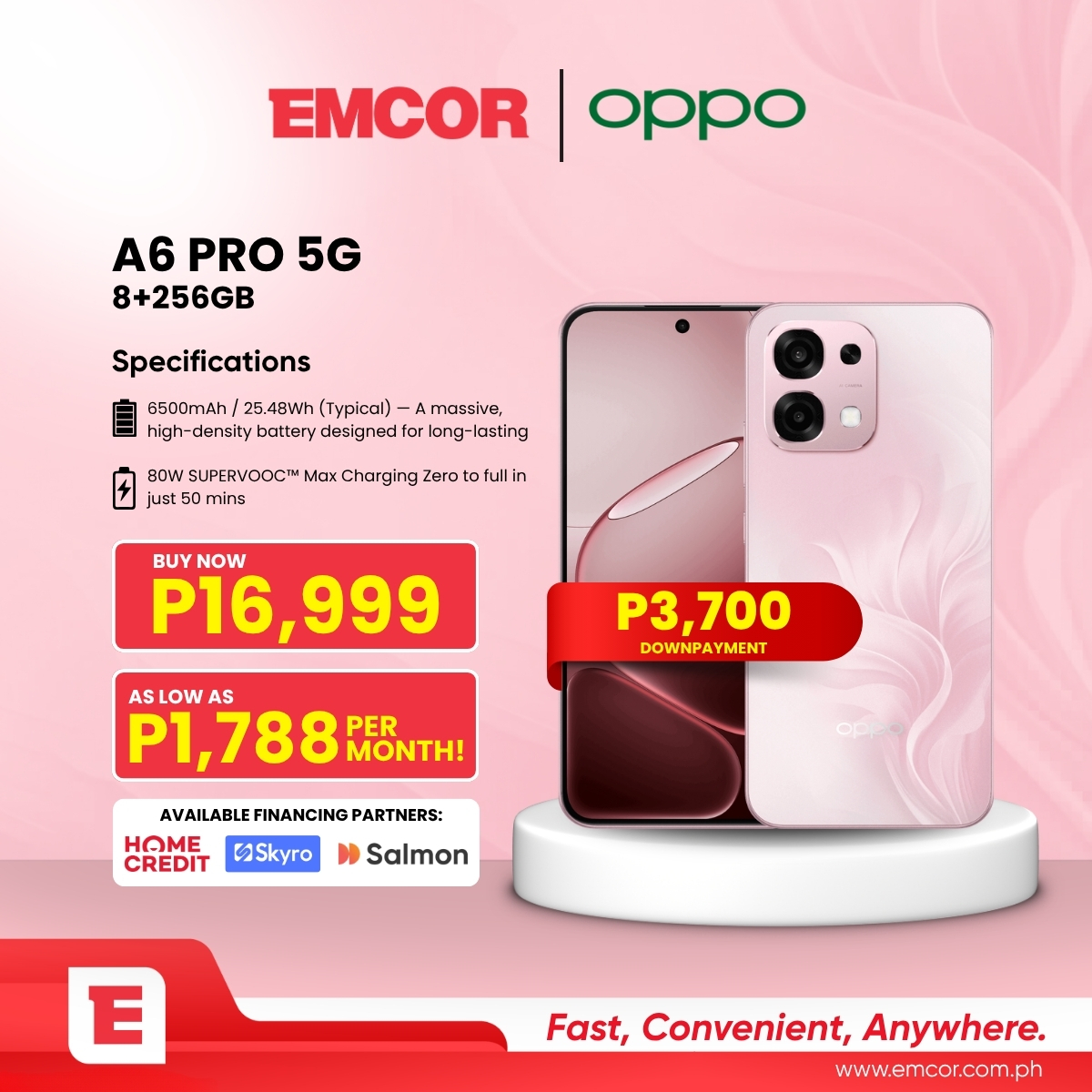 OPPO A6 Pro 5g - pink