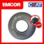 Heavy-duty CEAT Buland 4.00-8 tire with free inner tube
